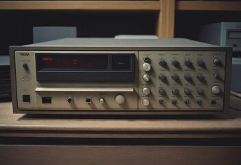 Fototapeta premium pile of old unused computers and vintage CRT monitors