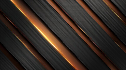 Obraz premium Black and Bronze with templates metal texture soft lines tech gradient abstract diagonal background