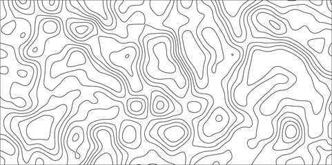 Contour map background. Geography scheme and terrain. Topography grid map. Stylized topographic contour map. Geographic line mountain relief. Abstract lines or wavy backdrop background.