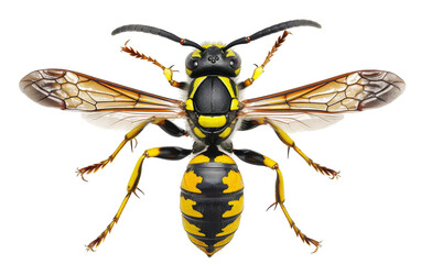 The Buzzing World of Wasps On Transparent Background.