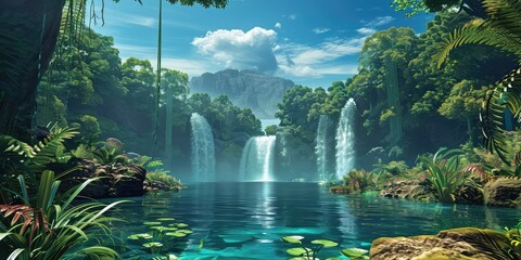 waterfall nature