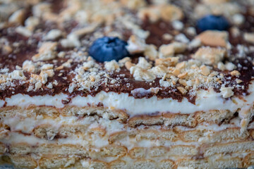 Traditional Brazilian dessert known as chocolate pavé