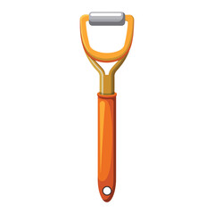Peeler illustration on white background