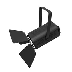 Black Stage Light with Barn Doors Side View