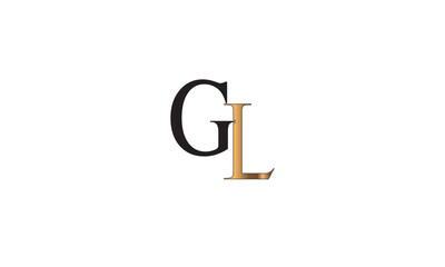 GL, LG , L, G Abstract Letters Logo Monogram