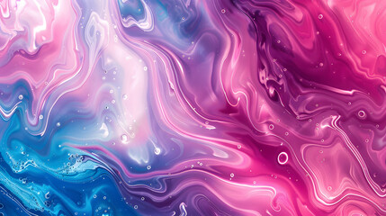 Blue and violet colours. Liquid paints on wet paper. Beautiful grunge texture for card, poster, invitation. Unusual abstract illustration. Horizontal image. Marble background.