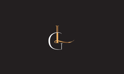 GL, LG , L, G Abstract Letters Logo Monogram