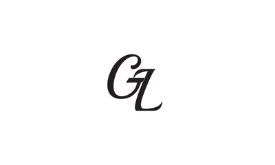 GL, LG , L, G Abstract Letters Logo Monogram