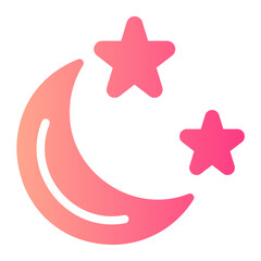 moon gradient icon