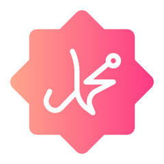 muhammad gradient icon