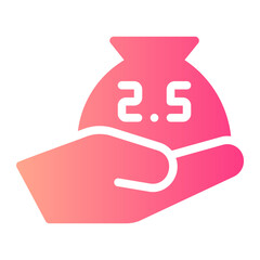 zakat gradient icon