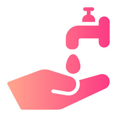 Fototapeta premium wudhu gradient icon