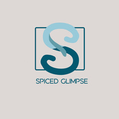 Spiced Glimpse logo design,  logo design, minimalist logo, unique logo, logo maker, creative logo, brand identity