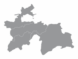Tajikistan administrative map
