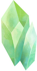 crystal, illustration on white background