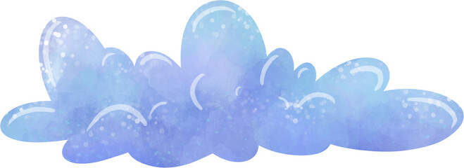 cloud, illustration on white background