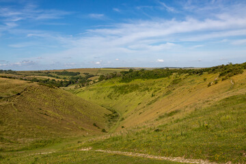 A view of Devil's Dyke, a dry valley in the South Downs - 754346150