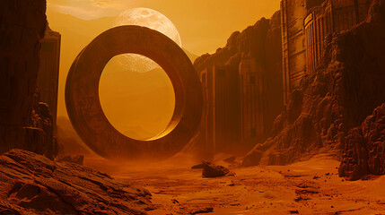 Martian portals and ruins - 754346767