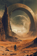 Martian portals and ruins - 754346925