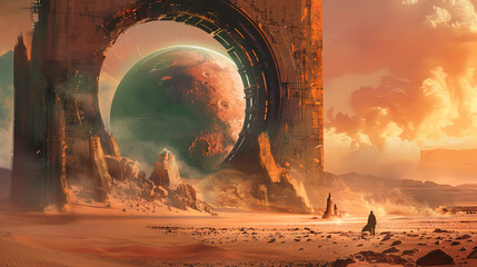 Martian portals and ruins - 754347525
