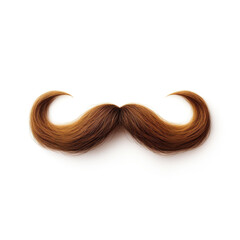 mustache on white background сreated with Generative Ai