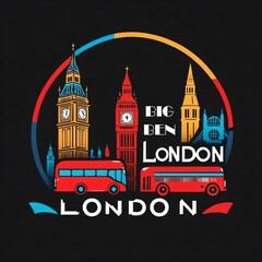 Fototapeta premium London city logo illustration