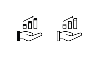 Fototapeta na wymiar Hands icon design with white background stock illustration