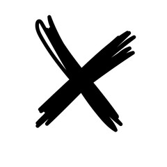 Obraz premium Doodle Line Simple Shape Icon. Line Frame Silhouette Monochrome Black Element. Simple Line Icon Isolated on Backdrop. Irregular Childish Hand Drawn Form