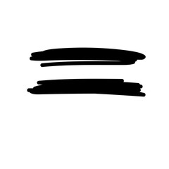 Doodle Line  Simple Shape Icon. Line Frame Silhouette Monochrome Black Element. Simple Line Icon Isolated on Backdrop. Irregular Childish Hand Drawn Form