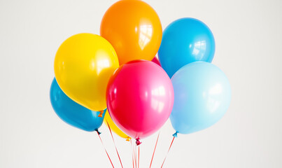 Fototapeta na wymiar Bright Balloon Bash: Happy Kids Celebration