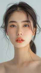 Fototapeta premium Photo beautiful asian womens faces faces for makeup face cosmetics advertising hi res