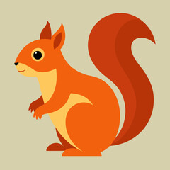 Fototapeta premium squirrel pet vector illustration draw cartoon pretty cute