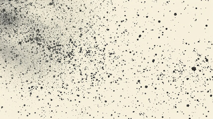 Fototapeta na wymiar Black Dots Texture on White Background