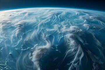 Earths Intricate Design - A Realistic Space Perspective - obrazy, fototapety, plakaty