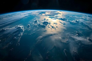 Astronaut Viewing the Beauty of Earth from Space, To convey the awe-inspiring beauty and vastness...