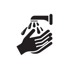 Obraz premium Hand washing icon 