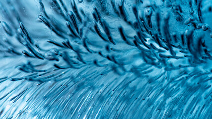 This is an image of frozen structured water