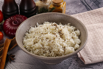 Indian cuisine jeera basmati rice