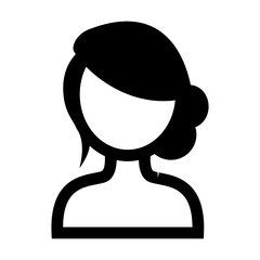 Woman hairstyle icon