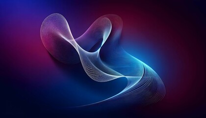 Obraz premium Waves are made up of rotating particles. abstract graphics science and technology sense background 