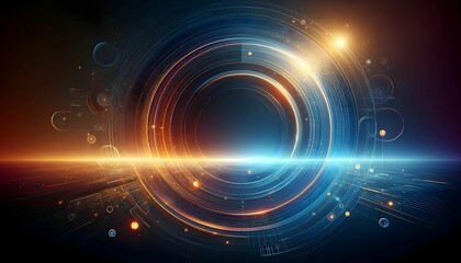 Obraz premium Hi-tech logic colorful background