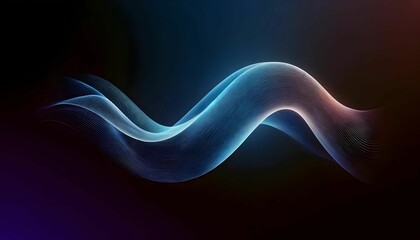 Waves are made up of rotating particles. abstract graphics science and technology sense background