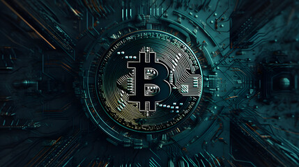 an image of the bitcoin icon in the background