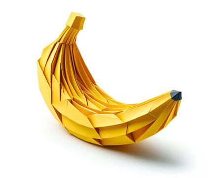 3D Banana Art Paper Craft Fruit