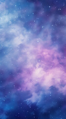 Obraz premium a blue and purple universe wallpaper with stars, in the style of light pink and dark cyan сreated with Generative Ai
