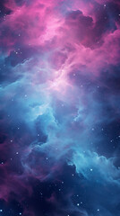 a blue and purple universe wallpaper with stars, in the style of light pink and dark cyan сreated with Generative Ai