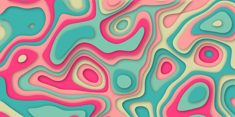 Cut out paper design style abstract background. Papercut background for presentation, cover, banner, website template. Vector illustration	