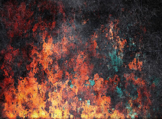 Grunge scratched metal background or texture