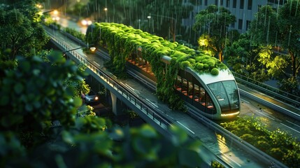 A green bridge concept that uses piezoelectric materials to generate energy from traffic