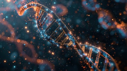Bioinformatics researchers using AI to analyze genetic data and unlock new medical treatments